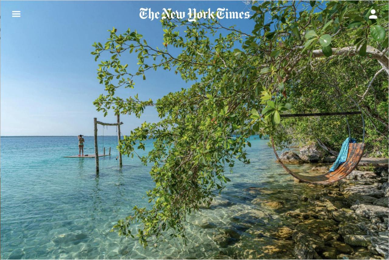 فيلا Azul Nomeolvides Bacalar - Guests Only المظهر الخارجي الصورة
